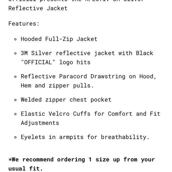 Official 3M Silver Reflective Jacket - Picture 6 of 11